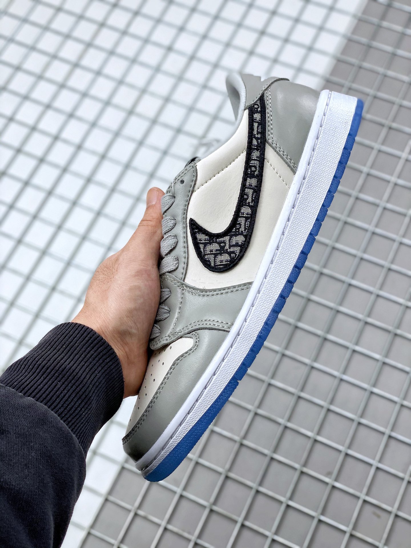 Jordan/Air Jordan [Original Real Mark] AJ1 Jo1Nike x Air Jordan 1 High OG Ã¢â‚¬Å“Light BoneÃ¢â‚¬Â item number: AA3834 623 Jo1 Dior High Gang Joint 36-459 - Image 9